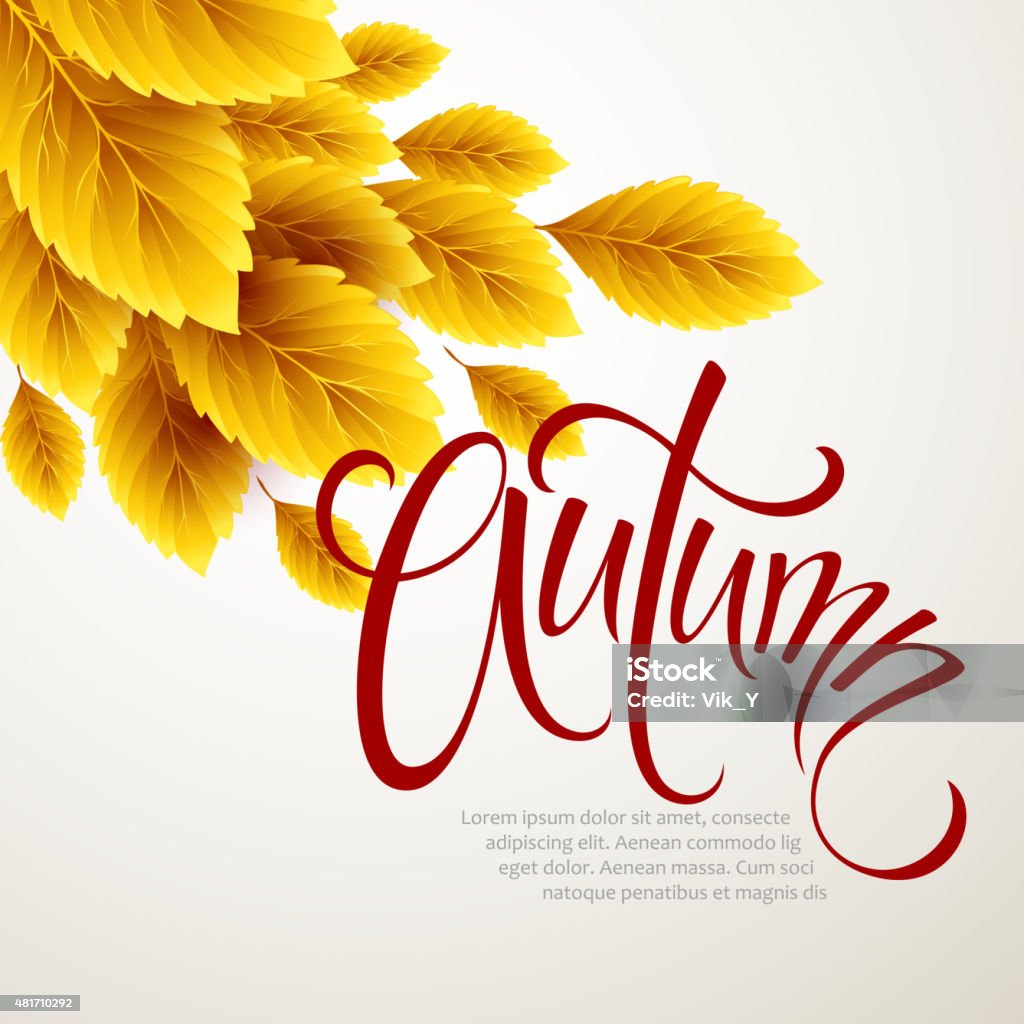 Autumn leaves background. Vector illustration Autumn leaves background. Vector illustration EPS 10 2015 stock vector