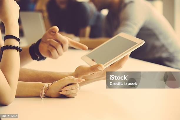 Hands And Digital Tablet Stock Photo - Download Image Now - 2015, Adult, Brainstorming