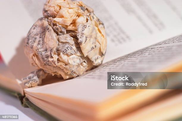 Pulped Page In Book Pulp Fiction Stock Photo - Download Image Now - Book, Horizontal, Leaf