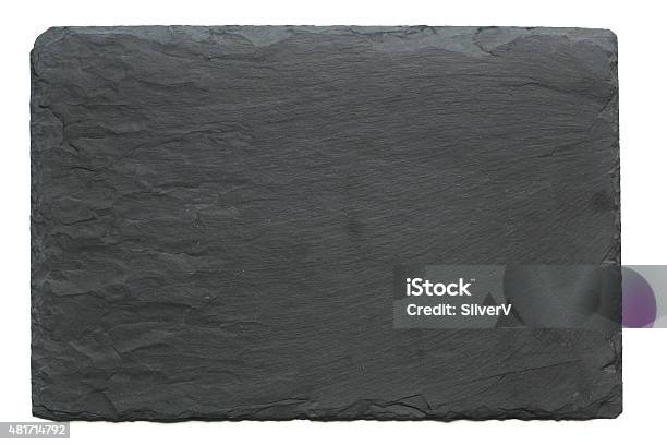 Blank Chalkboard Stock Photo - Download Image Now - Writing Slate, Slate - Rock, Black Color