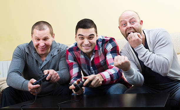 istock Friends relaxing with video game 481715360
