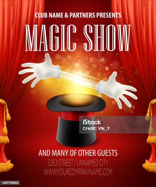 Magic Trick Performance Circus Show Concept Vector Illustration Stock Illustration - Download Image Now