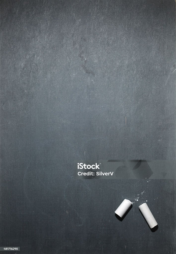 Blank chalkboard 2015 Stock Photo