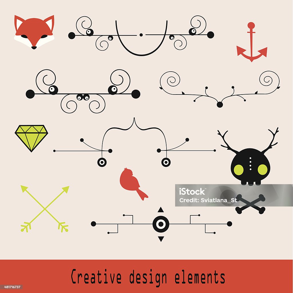 Creative Vector Design Elements Set Stock Illustration - Download Image ...