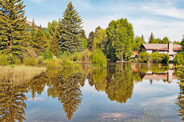 istock Pond with reflections in Aspen Colorado 481717218