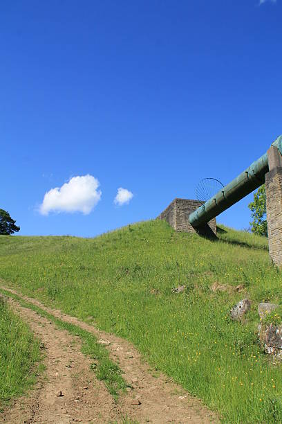 istock Raised Aqueduct pipeline, silsden, west yorkshire 481721260