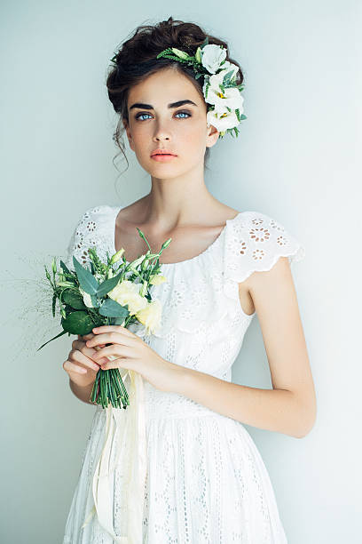 istock Studio shot of young beautiful bride 481722204