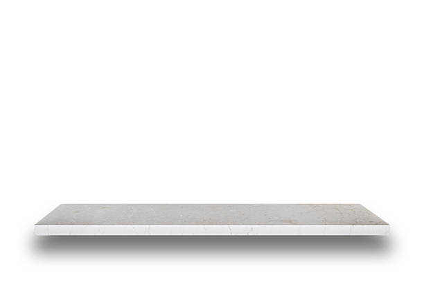 istock Empty top of natural stone table or counter isolated 481722808