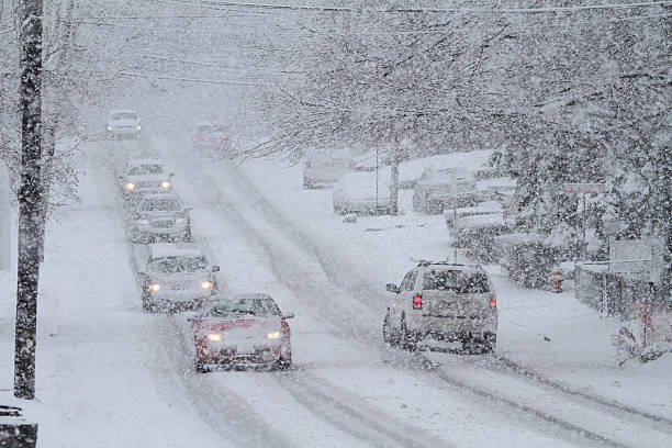 istock Snowstorm Traffic Hazardous Travel 481723228