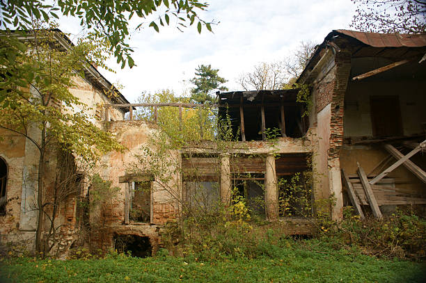 istock Manor house in ruins 481723611