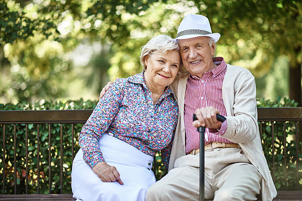 istock Happy couple in park 481724218
