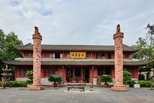 Qingyang Gong taoist temple  in Chengdu Sichuan China