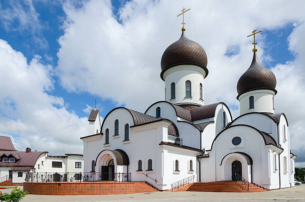 pokrovo-ニコラス教会、クライペダ,lithuania - klaipeda ストックフォトと画像