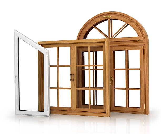 istock Set of three windows on the white background. 481729010