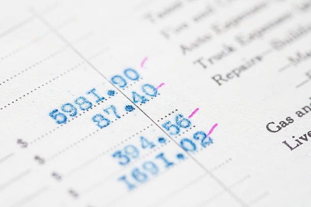 istock Income Tax Form With Numbers 481729263