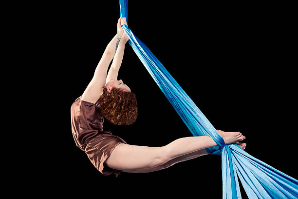 istock Cute girl dancing on ribbons 481729996