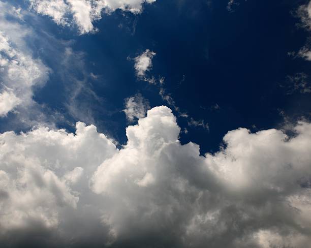 istock Fluffy White Cumulus Clouds and Blue Sky 481730966