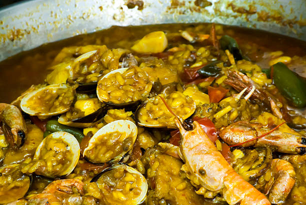 istock Rice with seafood cooking 481731172