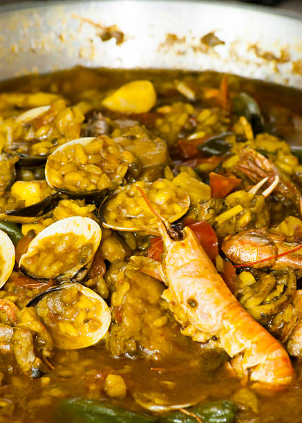 istock Rice with seafood cooking 481731188