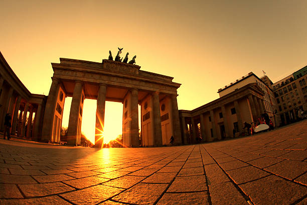 istock Brandenburg gate at sunset, Berlin 481734126