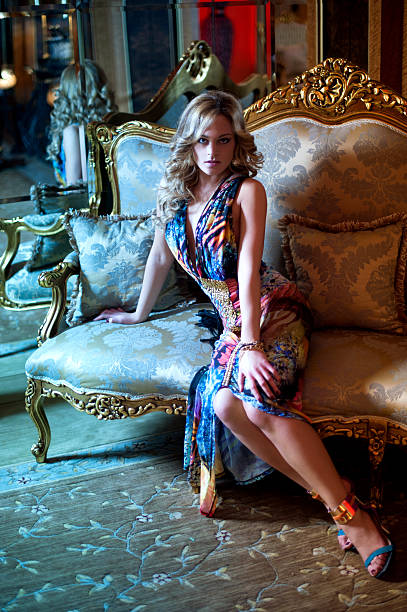 istock Girl in a luxurious interior 481734561
