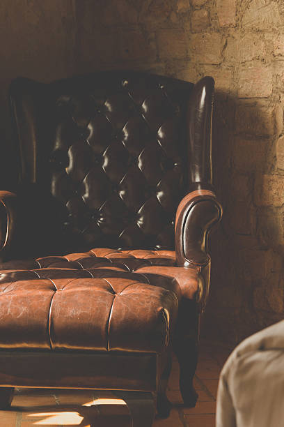 istock vintage of leather Armchair 481735446