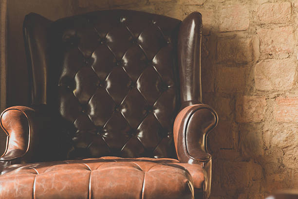 istock vintage of leather Armchair 481735448