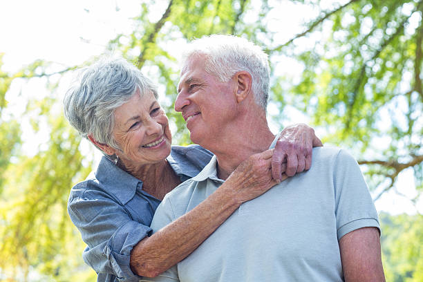 istock Happy old couple smiling 481739278