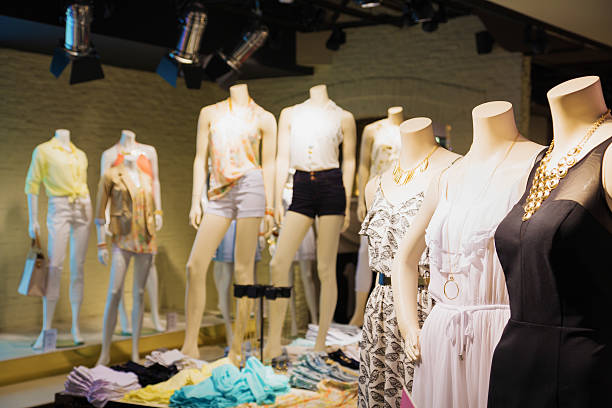 istock Mannequins in clothing store 481745461
