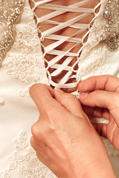 istock Tying wedding dress 481746118