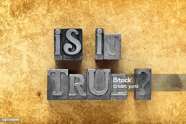 Is It True Stock Photo - Download Image Now - 2015, Artificial, Asking
