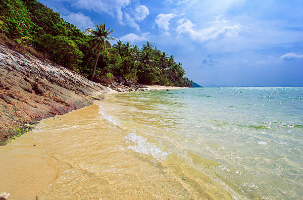 Tropical beach Taling Ngam Beach. Koh Samui island.