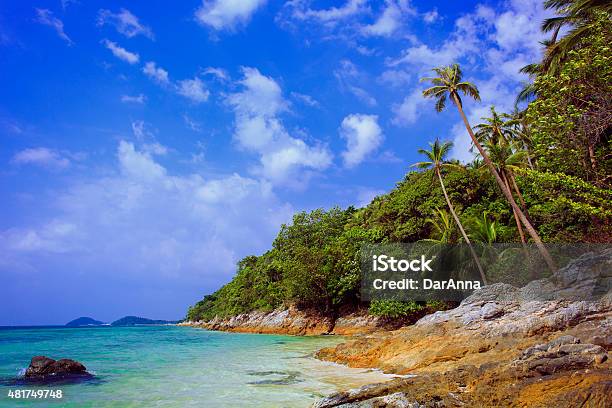 Tropical Beach Taling Ngam Beach Koh Samui Island Stock Photo - Download Image Now