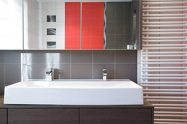 istock Washbasin in contemporary bathroom 481750054