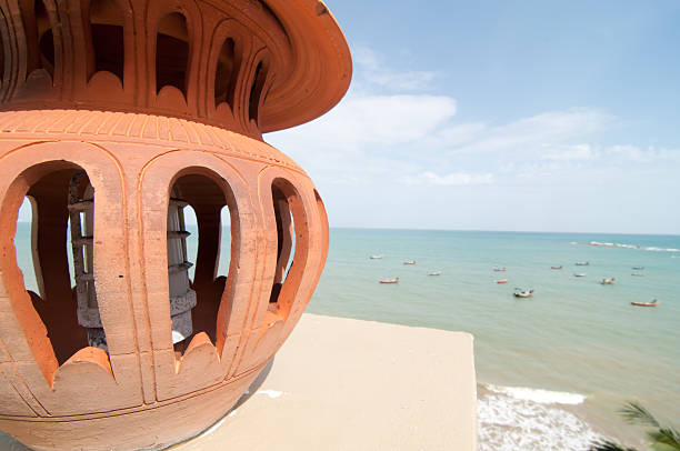 istock Thai style handmade clay pot at sea 481750616