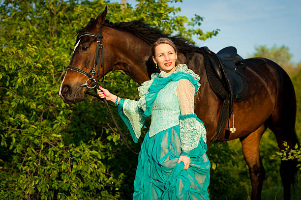istock Girl and her horse. 481755192