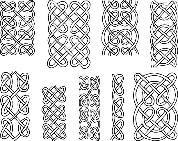 ケルトのパターン - celtic culture tied knot woven pattern点のイラスト素材／クリップアート素材／マンガ素材／アイコン素材