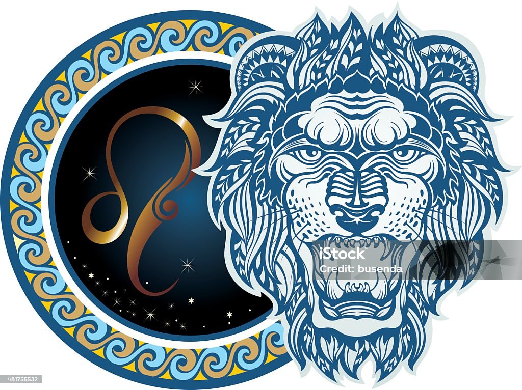 Zodiac signs - Leo Zodiac symbol Astrology Sign stock vector