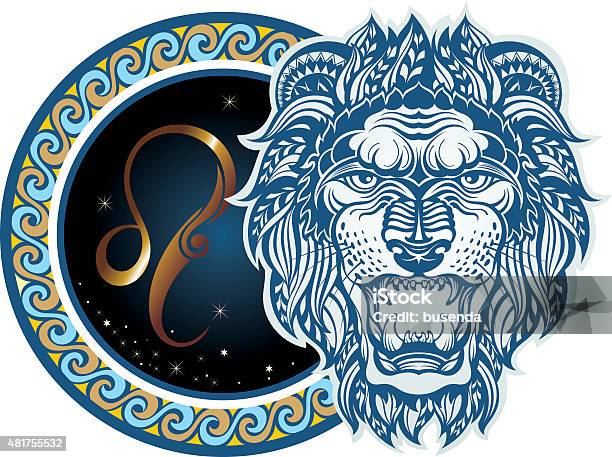 Zodiac Signs Leo Stock Illustration - Download Image Now - Astrology Sign, Leo, Lion - Feline