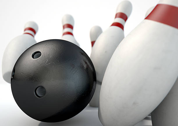 istock Ten Pin Bowling Pins And Ball 481755896