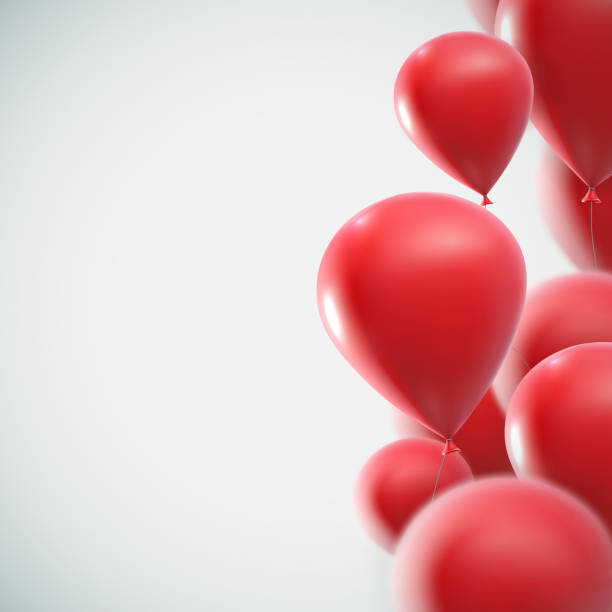 istock illustration of flying realistic glossy balloons 481755922