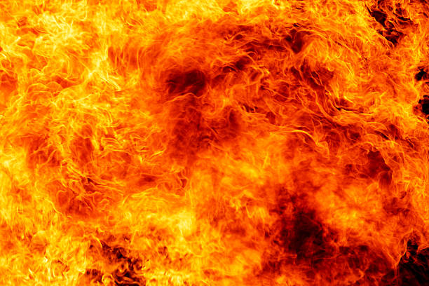 fire flame 背景 - 炎 ストックフォトと画像