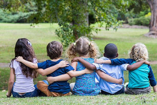 istock Happy child in the park together 481760910
