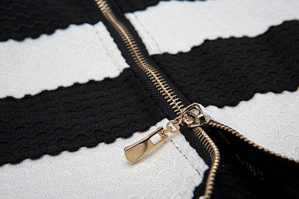 istock zipper in the black cloth and white 481761096
