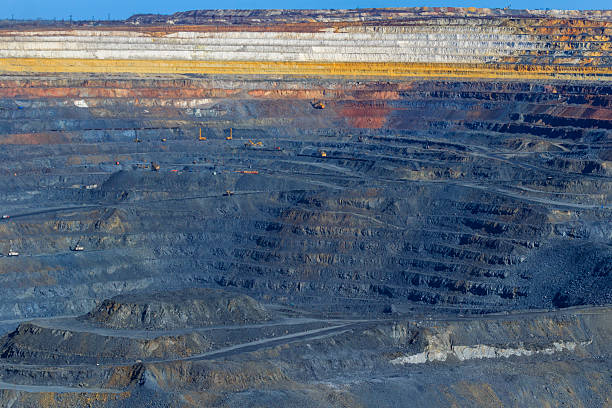 istock rock formations in huge quarries of ore together with  technique 481762036
