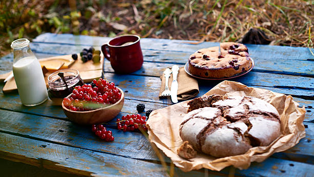 Outdoor farm meal