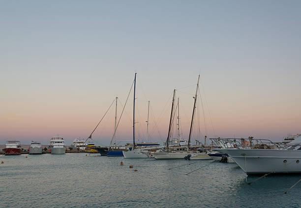 istock yachts docked in the marina in the evening 481765200