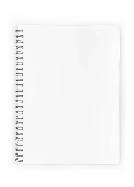 notepad vuoto realistico blocco note a spirale - spiral notebook personal organizer writing paper foto e immagini stock