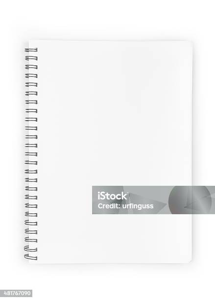 Blank Realistic Spiral Notepad Notebook Stock Photo - Download Image Now - Block Shape, Note - Message, Note Pad