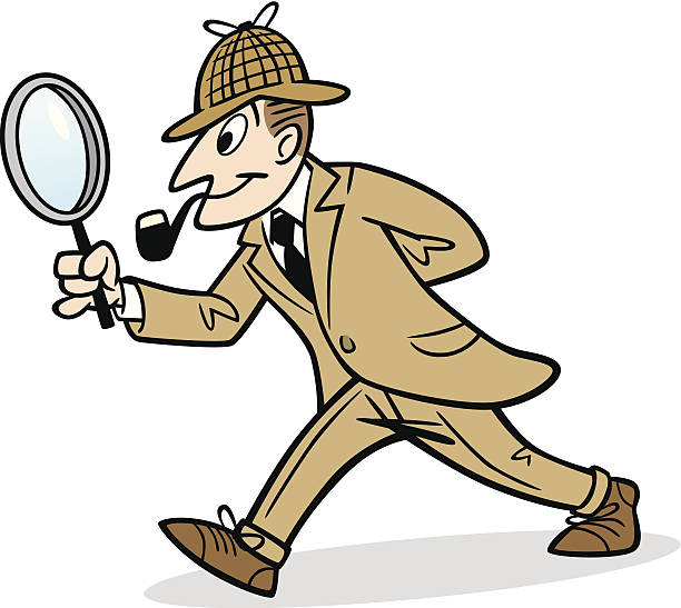 Detective Stock Illustration - Download Image Now - Sherlock Holmes,  Detective, Cartoon - iStock